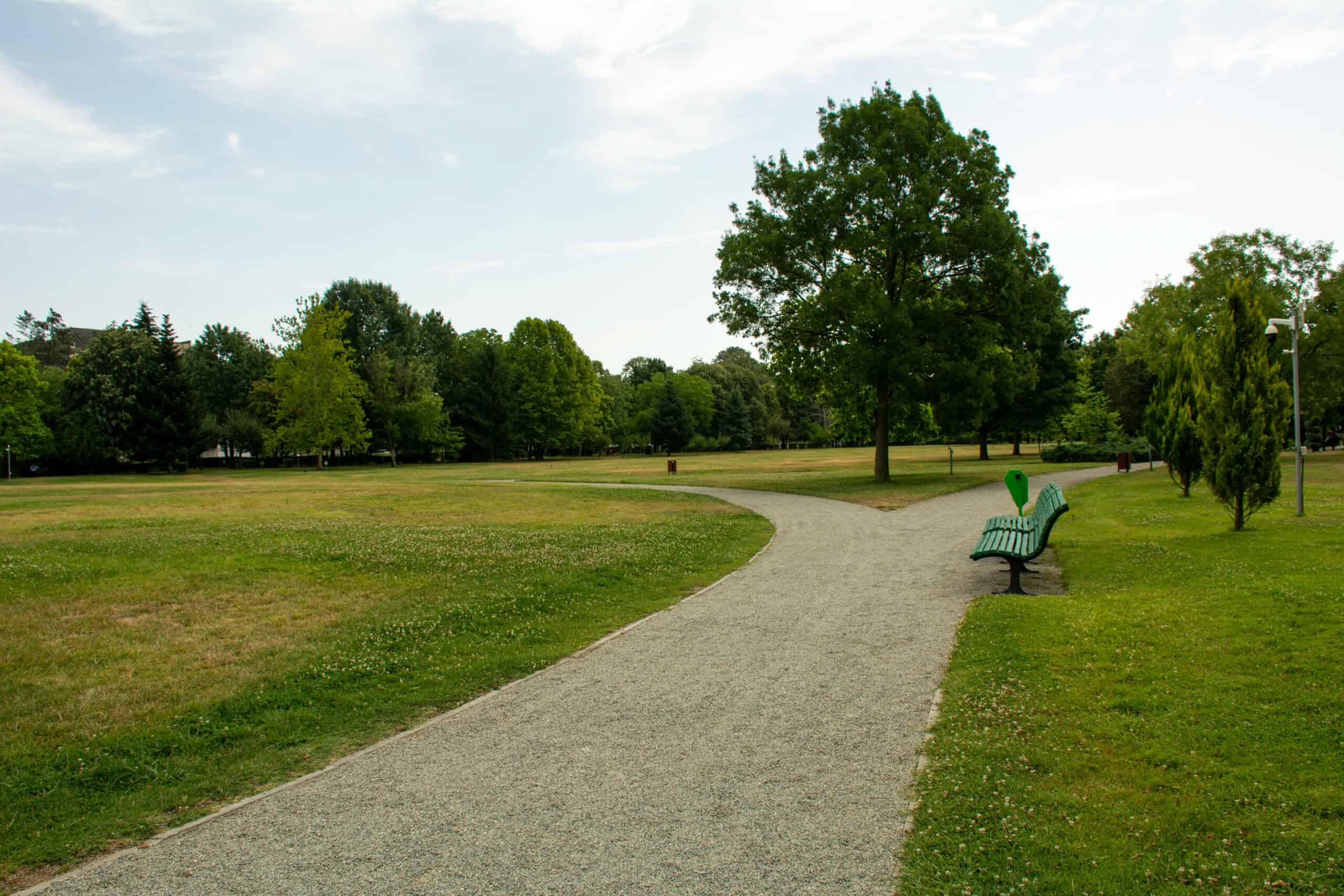 Campbell County park with a bench to sit on Campbell County park with a bench to sit on